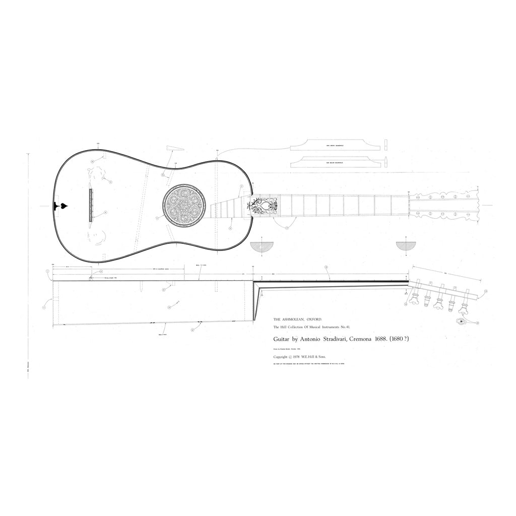 No.41 Guitar by Antonio Stradivari Print