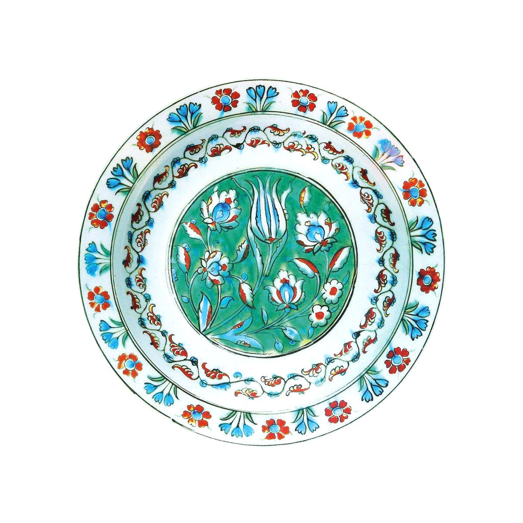 Turkish Flowers Tin Plate