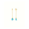 Alessia Turquoise Chain Huggie Earrings