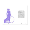 Illustration of a female figure with a dog and text next to image that reads 'ARTEMIS AND HER ENTOURAGE' on a white background