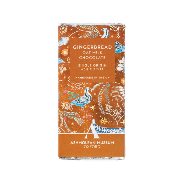 Ashmolean Gingerbread Oat Milk Chocolate Bar