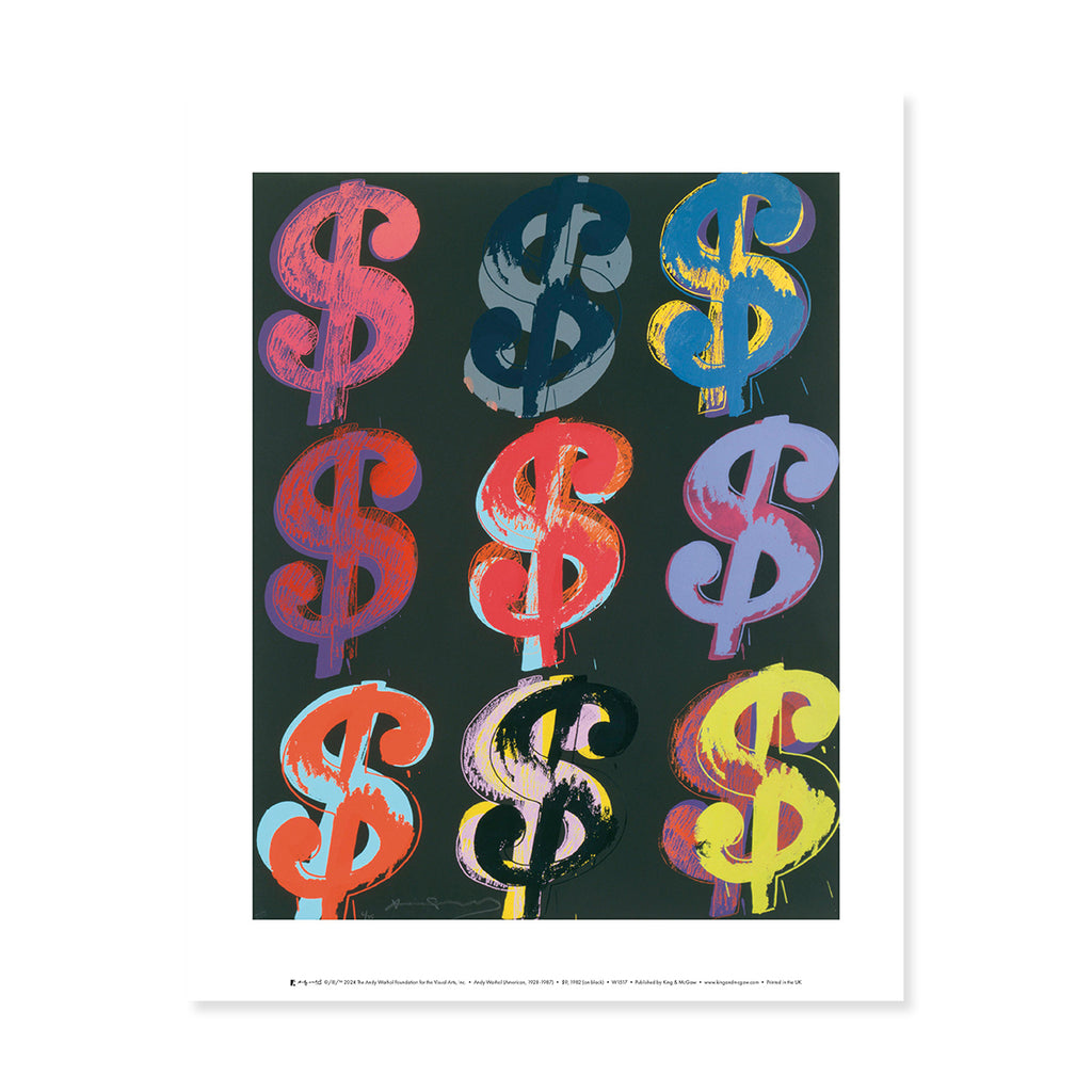 Andy Warhol $ Sign Print