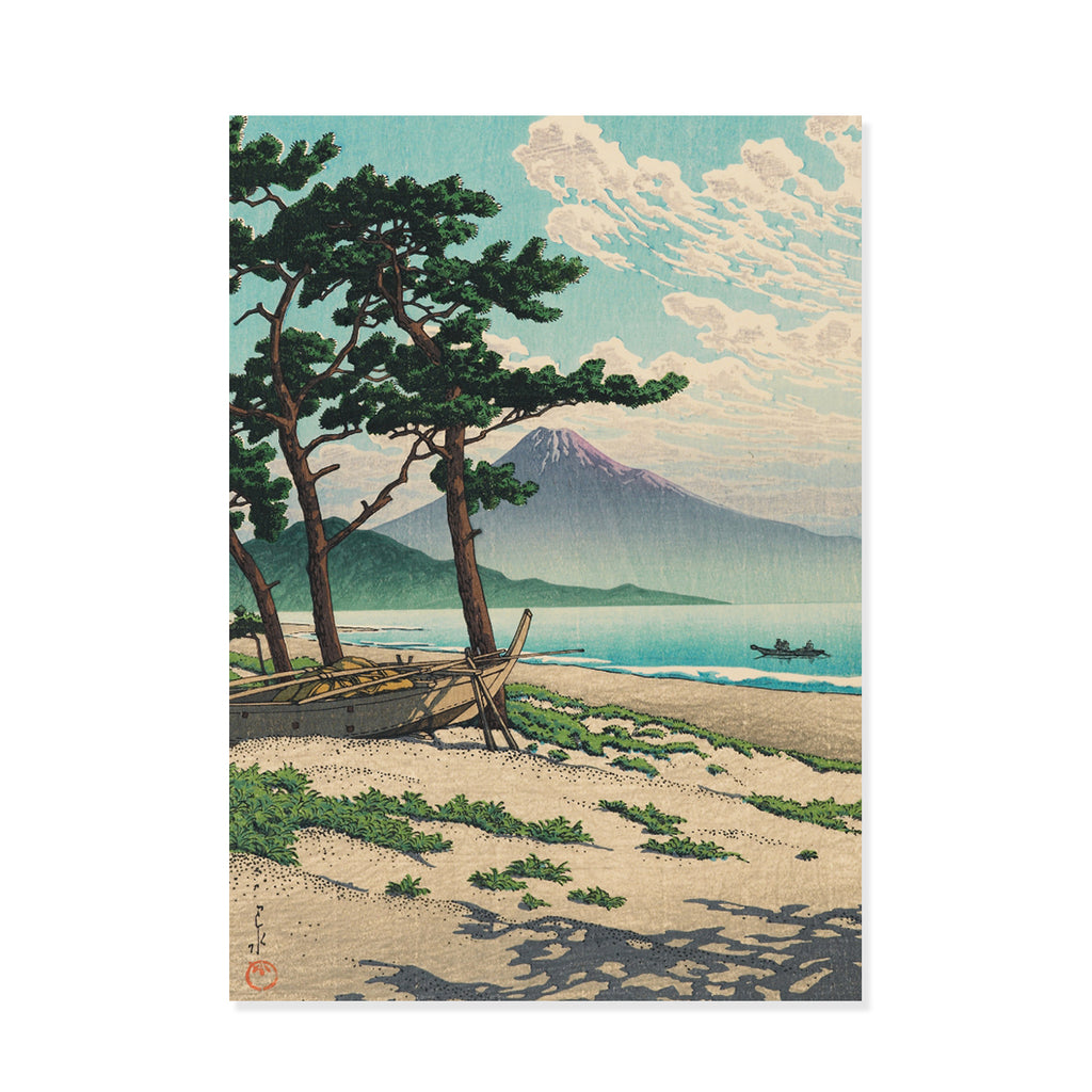 Beach at Miho Greetings Card