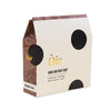 Oir hand and body soap packaging with brown and beige design