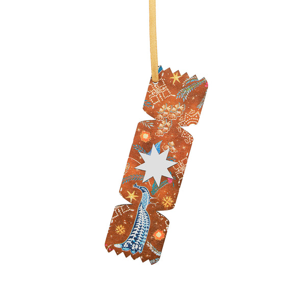 Gold Cracker Wooden Christmas Decoration