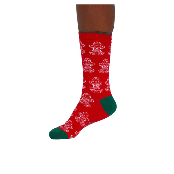 Christmas Gingerbread Bamboo Socks