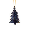 Blue 3D Wooden Tree Decoration