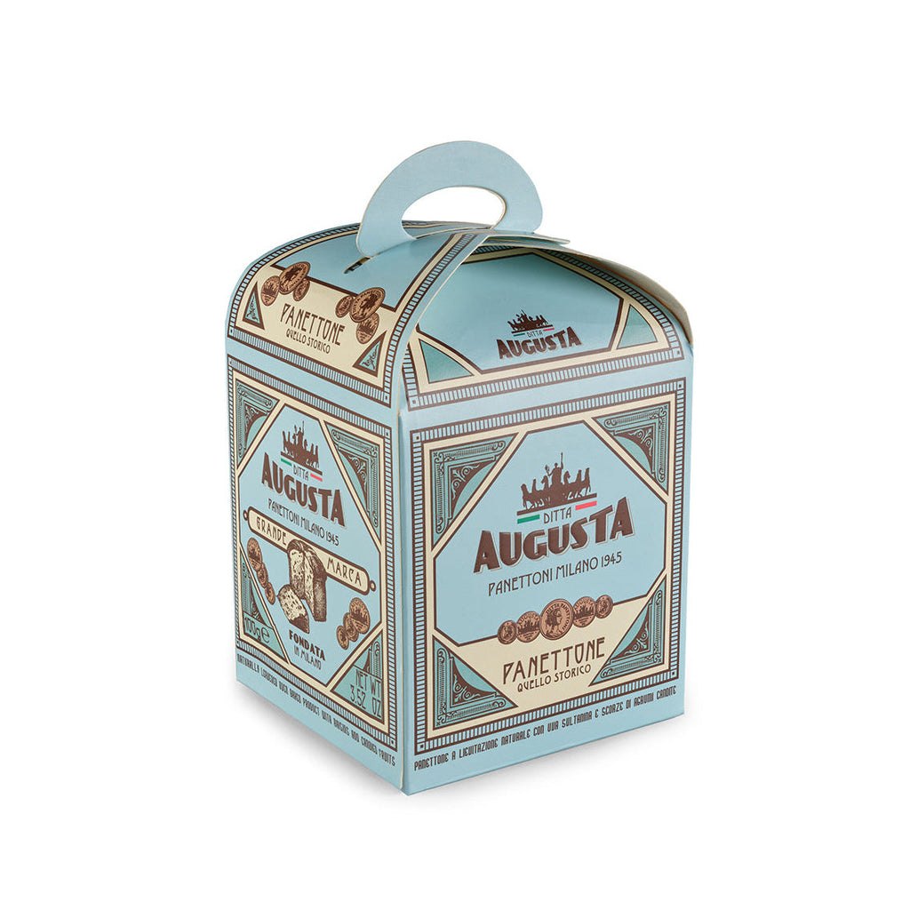 Augusta Panettone packaging box on a white background