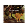 Book cover for 'The Forest Fire' by Catherine Whistler and David Bomford, featuring a reproduction of Piero di Cosimo's painting 'The Forest Fire' with a brown cow in the foreground, dark trees, and flames in the background.