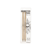 Packaged drumstick pencil with branding on a white background