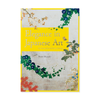 Book cover of 'Elegance in Japanese Art' with floral designs and yellow background