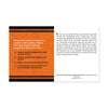 Orange and white Greek Mythology Knowledge Cards insert with multiple choice quiz question how Athens came to be named after goddess Athena, with answer and information on other side on a white background.