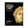 Black book cover with text 'Heracles to Alexander the Great: Treasures from the Royal Capital of Macedon, a Hellenic Kingdom in the Age of Democracy', 'ASHMOLEAN' and 'HELLENIC REPBULBIC - Ministry of Culture and Tourism' in yellow and white font on a white background.