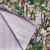 Textile with floral pattern and textured surface