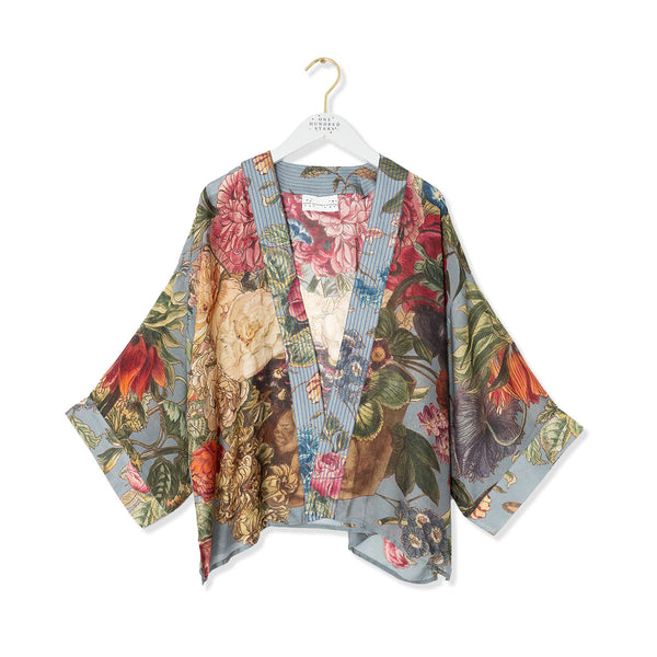 Floral kimono on a white background