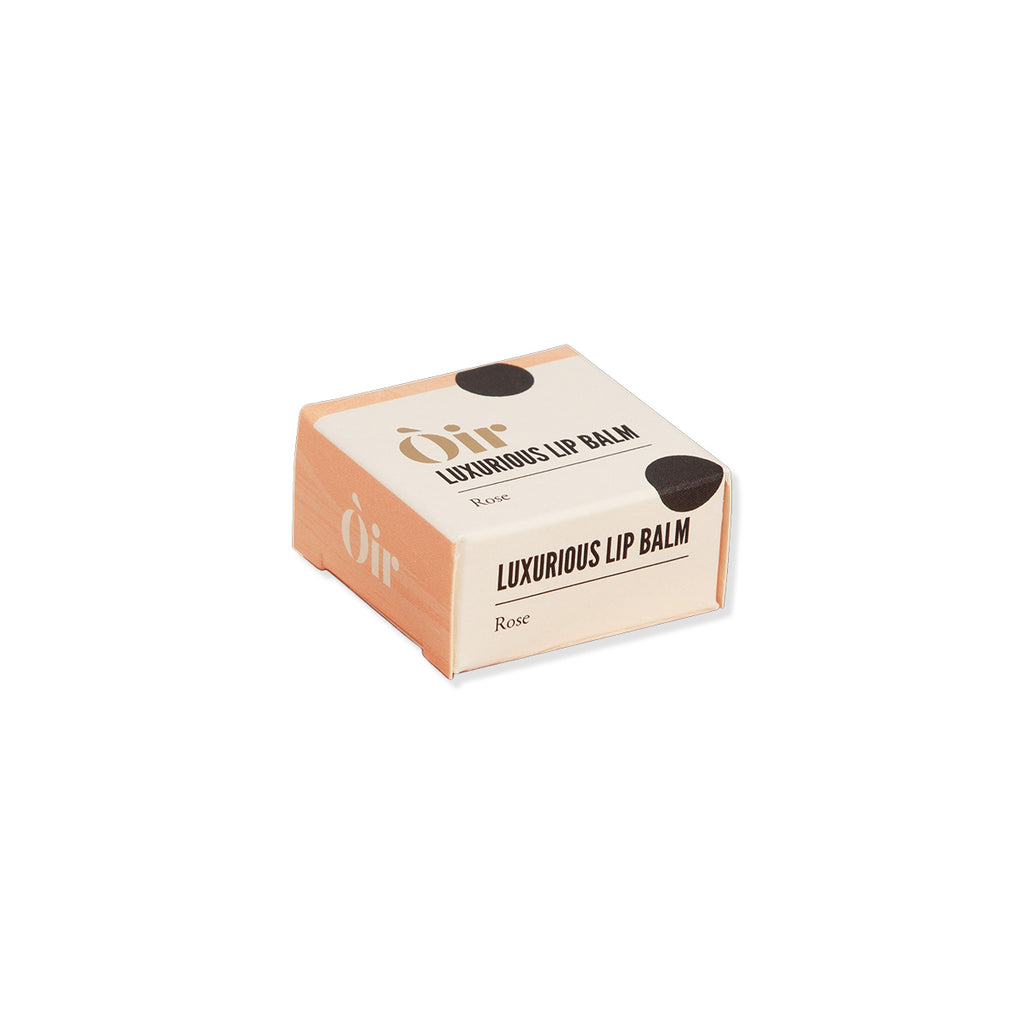 Oir luxurious lip balm packaging on a white background