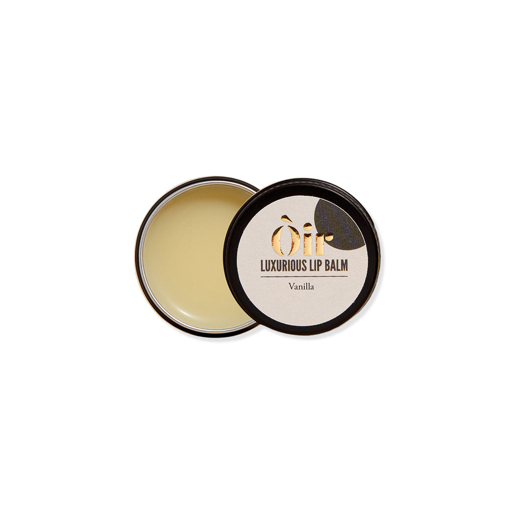 Oir luxurious lip balm on a white background