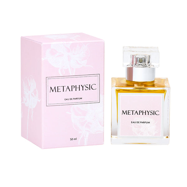 Metaphysic Eau de Parfum bottle and packaging on a white background