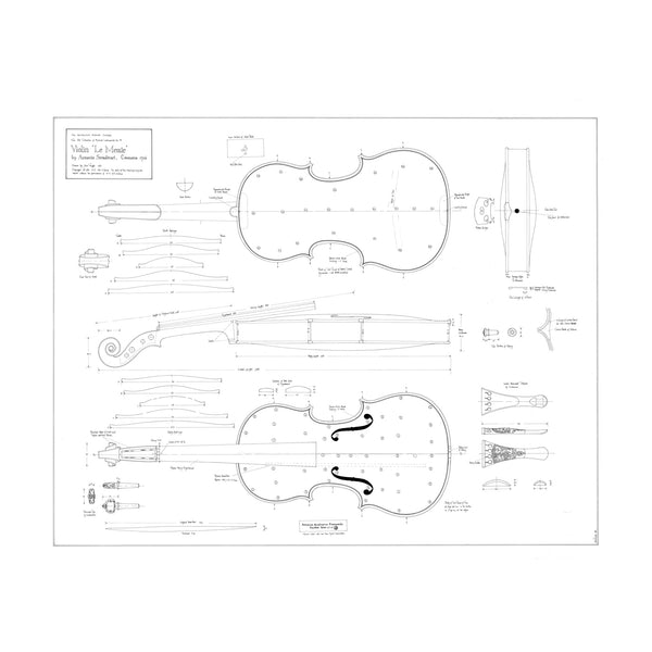 No. 18 Le Messie Violin by Antonio Stradivari Print