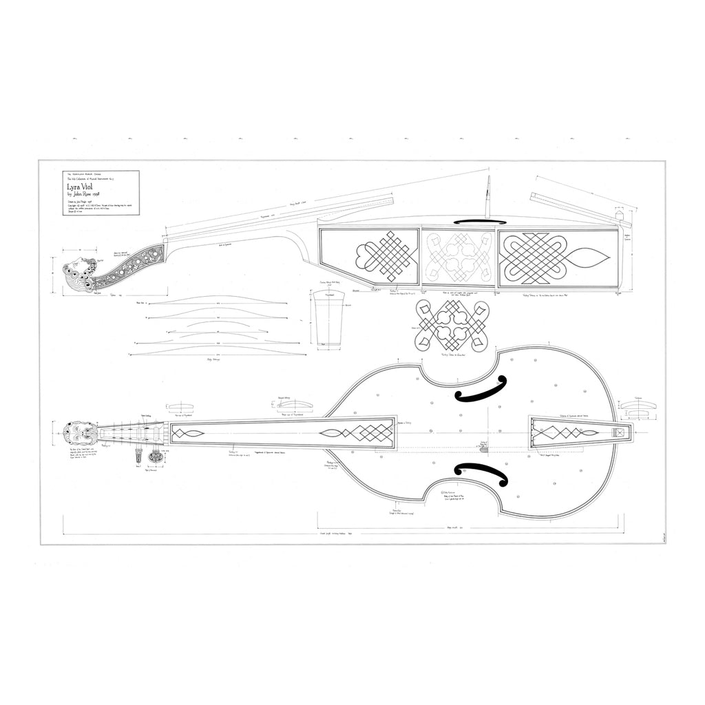 No. 5 Lyra Viol by John Rose Print