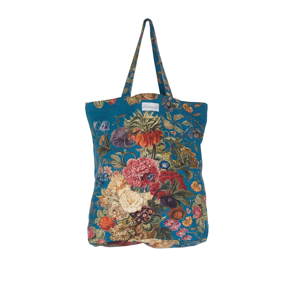 Primula Teal Canvas Bag