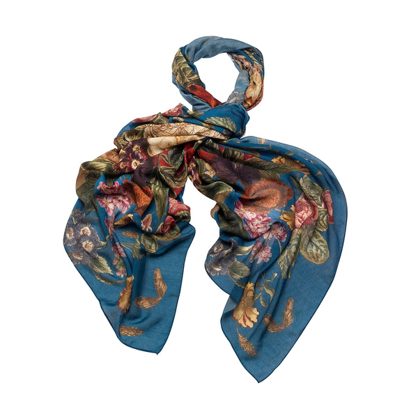 Teal Primula Scarf