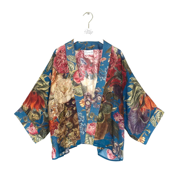 Teal Primula Kimono