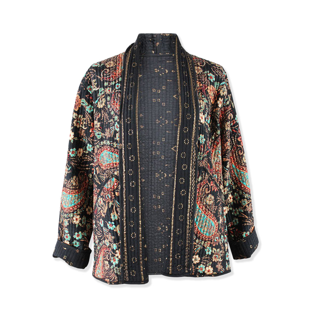 Patterned jacket on a white background