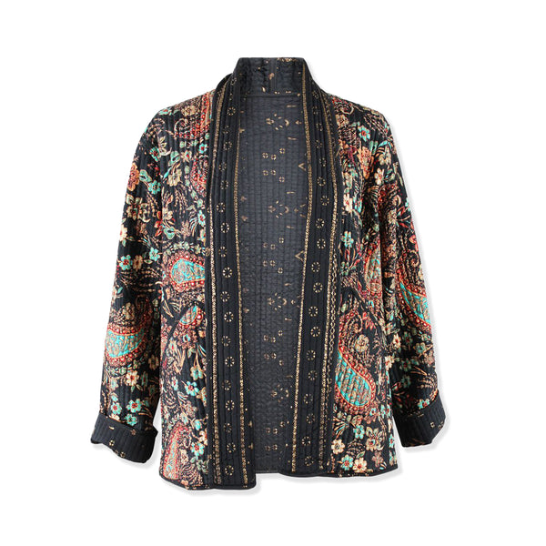 Patterned jacket on a white background