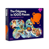 Jigsaw puzzle box titled 'The Odyssey in 1000 Pieces' by Thames & Hudson on a white background.