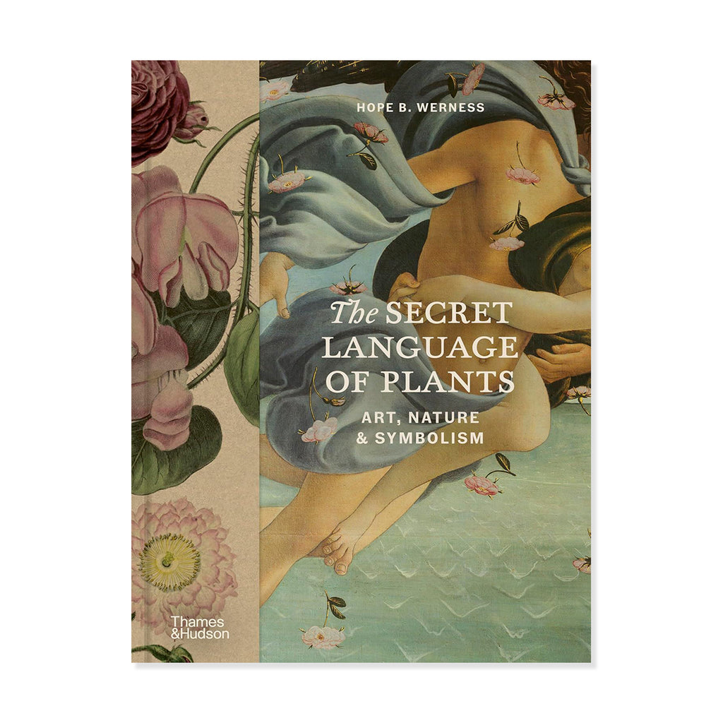 Book cover of 'The Secret Language of Plants' with artistic depiction of a woman and plants.