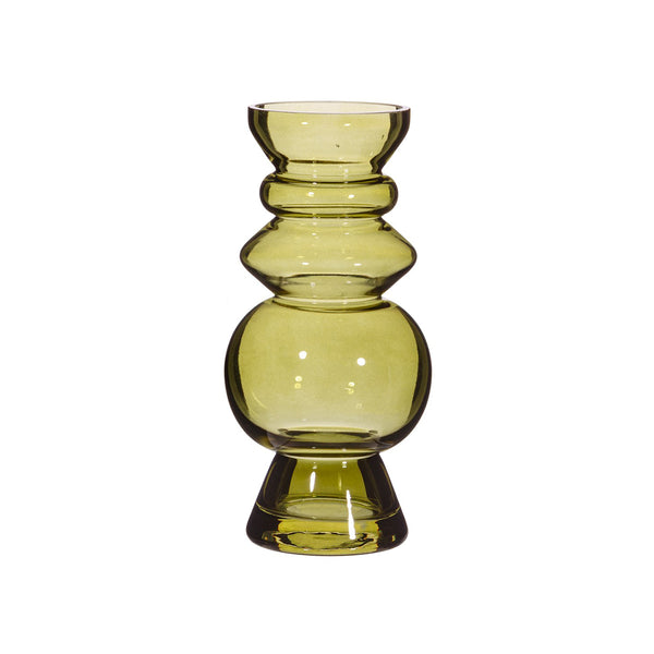 Green Selina Glass Vase