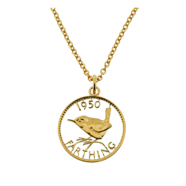 Wren Farthing Coin Necklace