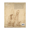 The back cover of a book titled 'Ashmolean Museum Museum of Lakerlan' on a clean white background, featuring a sepia-toned sketch of an artist at a easel.