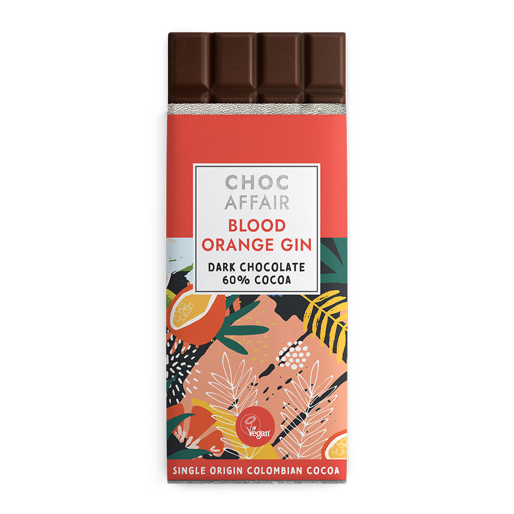 Blood Orange Gin Chocolate Bar