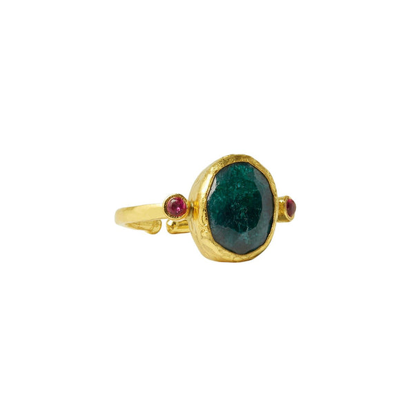 Emerald Lucia Cocktail Ring