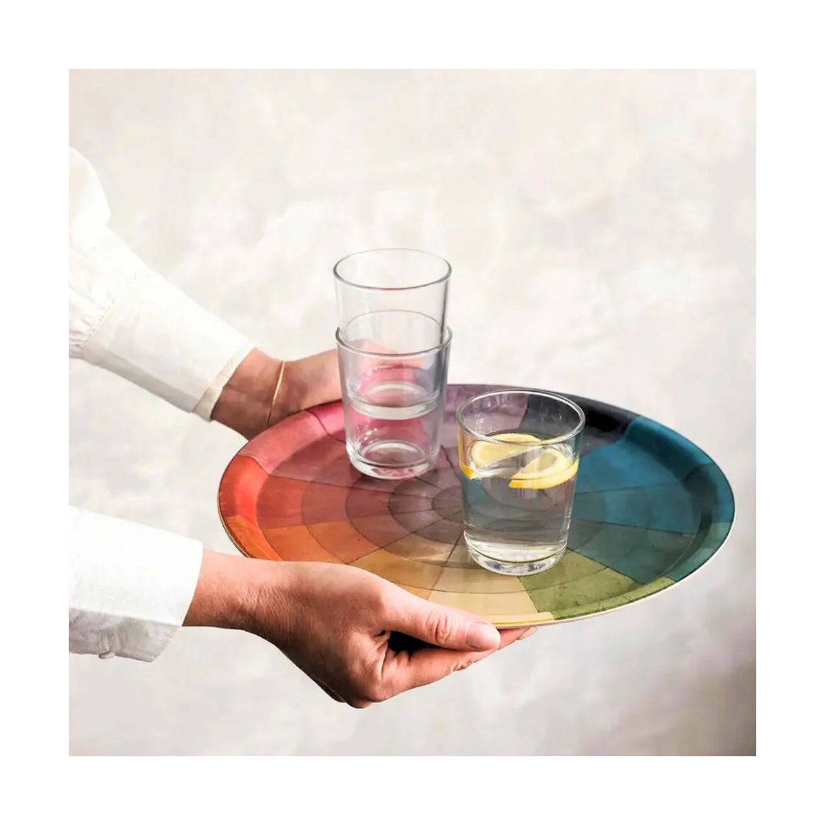 Round Colour Wheel Birchwood Tray– Ashmolean Museum