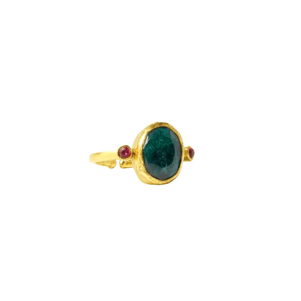 Emerald Lucia Cocktail Ring