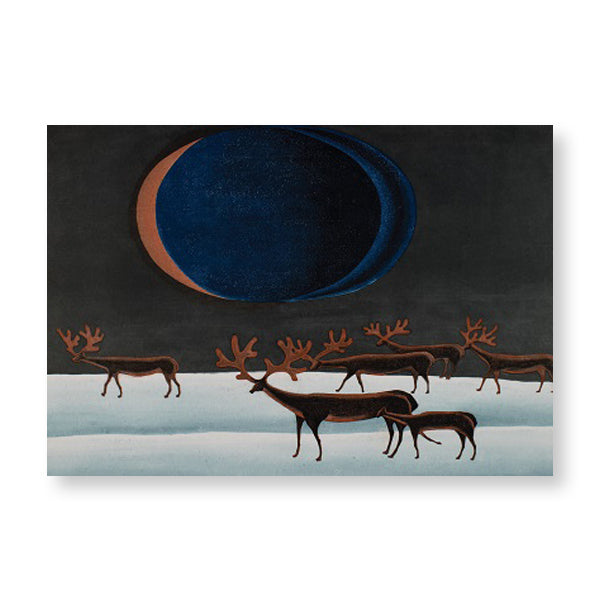 Ashmolean Revolving Moon Christmas Card